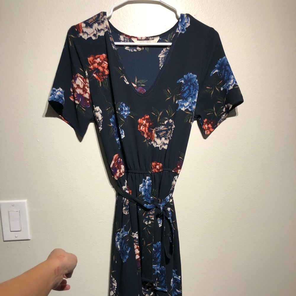 Short Sleeve Floral Dress